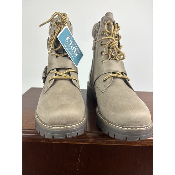 Cliffs By White Mountain Marlee Womens Ankle Boot Stone Size 8.5 W - Picture 7 of 16
